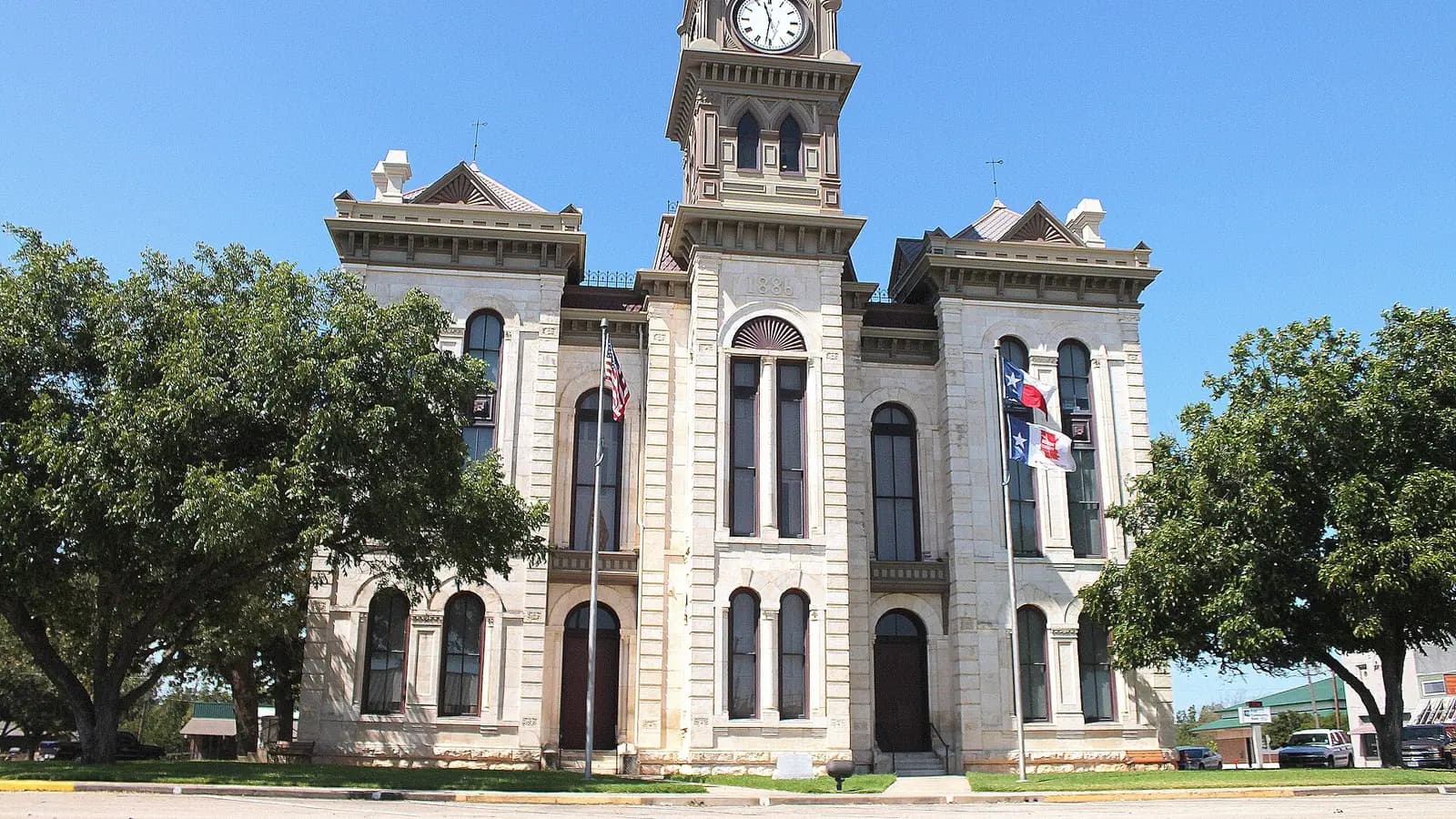 Bosque County Courthouse in Meridian, Texas.