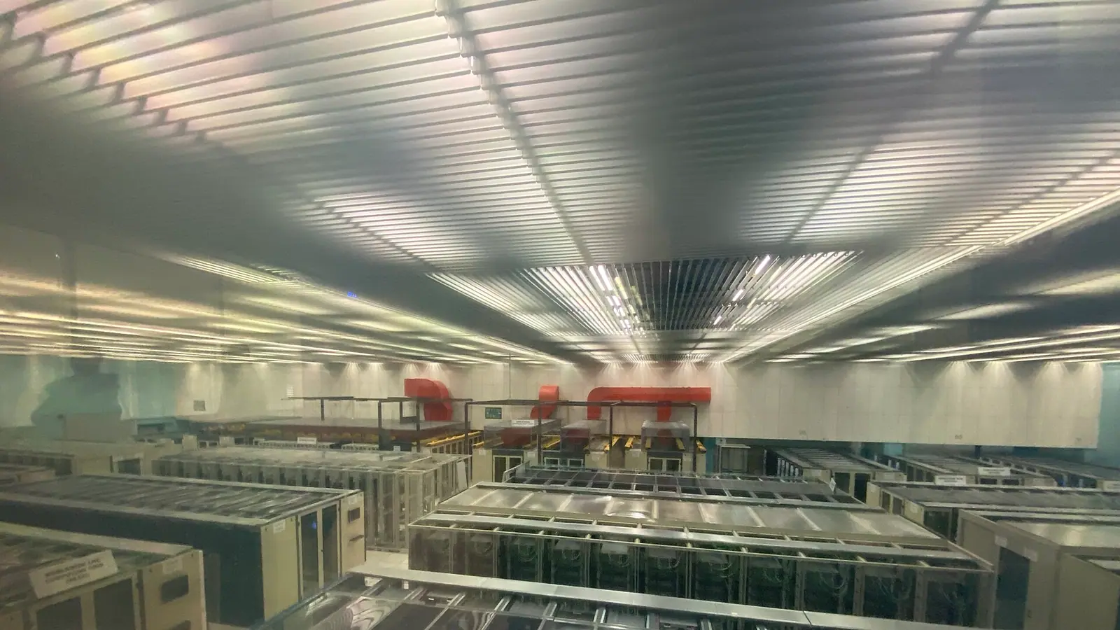 View into the data centre, CERN.