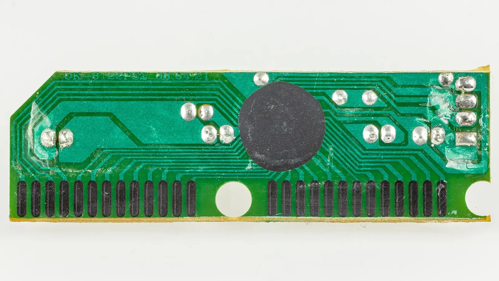 LC-P computer keyboard - IC encapsulated on printed circuit board.